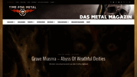 What Time-for-metal.eu website looked like in 2021 (2 years ago)