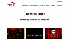 What Theatrestrust.org.uk website looked like in 2021 (3 years ago)