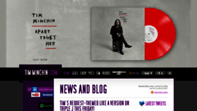 What Timminchin.com website looked like in 2021 (2 years ago)