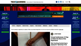 What Techlearning.com website looked like in 2021 (2 years ago)