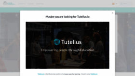 What Tutellus.com website looked like in 2021 (2 years ago)