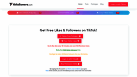 What Tikfollowers.com website looked like in 2021 (2 years ago)