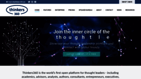 What Thinkers360.com website looked like in 2021 (2 years ago)