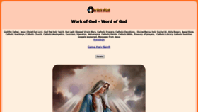 What Theworkofgod.org website looked like in 2021 (2 years ago)