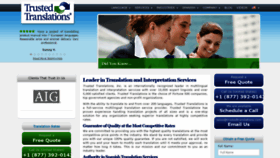 What Trustedtranslations.com website looked like in 2021 (2 years ago)