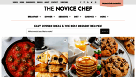 What Thenovicechefblog.com website looked like in 2021 (2 years ago)