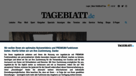What Tageblatt.de website looked like in 2021 (2 years ago)