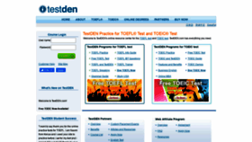 What Testden.com website looked like in 2021 (2 years ago)