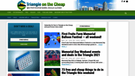What Triangleonthecheap.com website looked like in 2021 (2 years ago)