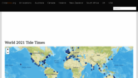 What Tidetime.org website looked like in 2021 (2 years ago)