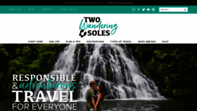 What Twowanderingsoles.com website looked like in 2021 (2 years ago)