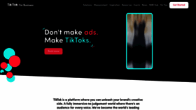 What Tiktokforbusinesseurope.com website looked like in 2021 (2 years ago)