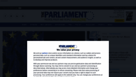 What Theparliament.com website looked like in 2021 (2 years ago)