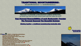 What Traditionalmountaineering.org website looked like in 2021 (2 years ago)