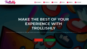 What Trollishly.com website looked like in 2021 (2 years ago)