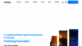 What Techugo.com website looked like in 2021 (4 years ago)
