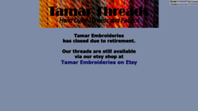 What Tamarembroideries.co.uk website looked like in 2021 (2 years ago)