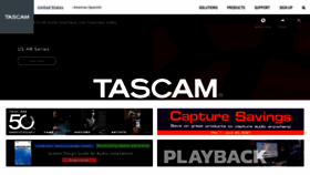 What Tascam.jp website looked like in 2021 (2 years ago)