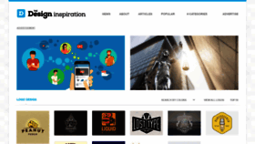 What Thedesigninspiration.com website looked like in 2021 (2 years ago)