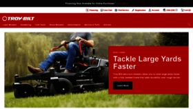 What Troybilt.com website looked like in 2021 (2 years ago)