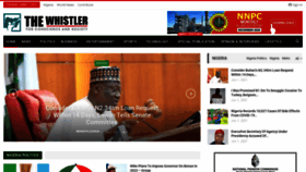 What Thewhistler.ng website looked like in 2021 (2 years ago)