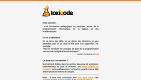 What Toxicode.fr website looked like in 2021 (2 years ago)