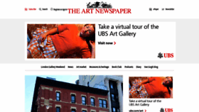 What Theartnewspaper.com website looked like in 2021 (2 years ago)