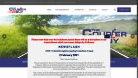 What Thecourierguy.co.za website looked like in 2021 (2 years ago)