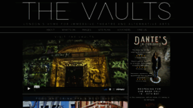 What Thevaults.london website looked like in 2021 (2 years ago)