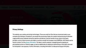 What Telekom.de website looked like in 2021 (2 years ago)
