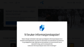 What Telenor.no website looked like in 2021 (2 years ago)