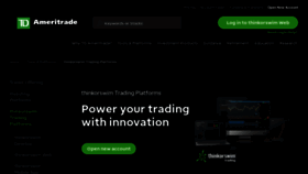 What Thinkorswim.com website looked like in 2021 (2 years ago)