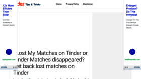 What Tindertipsandtricks.blogspot.com website looked like in 2021 (2 years ago)