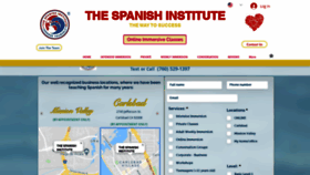 What Thespanishinstitute.org website looked like in 2021 (4 years ago)