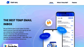 What Tempmail.email website looked like in 2021 (2 years ago)