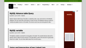 What Tutorialandexample.com website looked like in 2021 (2 years ago)