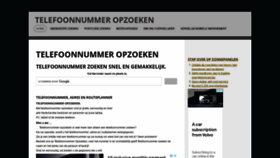 What Telefoonnummer-opzoeken.nl website looked like in 2021 (2 years ago)