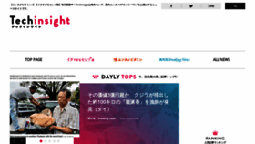 What Techinsight.jp website looked like in 2021 (2 years ago)