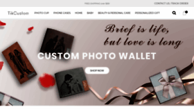What Tikcustom.com website looked like in 2021 (4 years ago)