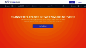 What Tunemymusic.com website looked like in 2021 (2 years ago)