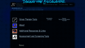 What Takingtheescalator.com website looked like in 2021 (2 years ago)