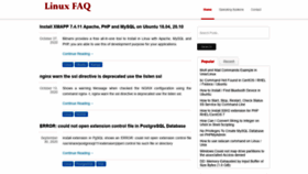 What Thelinuxfaq.com website looked like in 2021 (2 years ago)