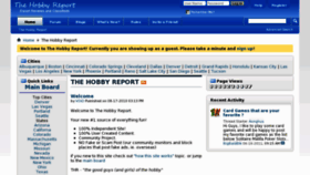 What Thehobbyreport.com website looked like in 2011 (12 years ago)