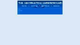 What Theinfounderground.com website looked like in 2021 (2 years ago)