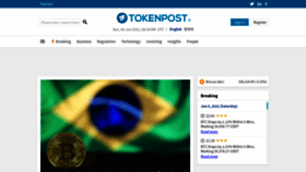 What Tokenpost.com website looked like in 2021 (2 years ago)