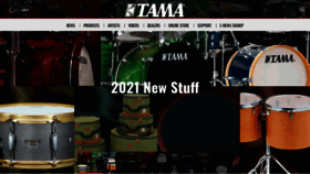 What Tama.com website looked like in 2021 (2 years ago)