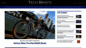 What Techbriefs.com website looked like in 2021 (2 years ago)