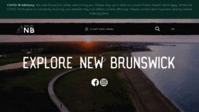 What Tourismnewbrunswick.ca website looked like in 2021 (2 years ago)