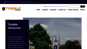 What Tyndale.ca website looked like in 2021 (4 years ago)