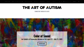 What The-art-of-autism.com website looked like in 2021 (2 years ago)
